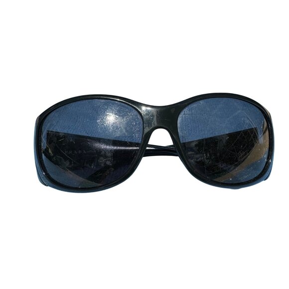 Prada SPR 07G Black Oversized Sunglasses Frames - Picture 2 of 9